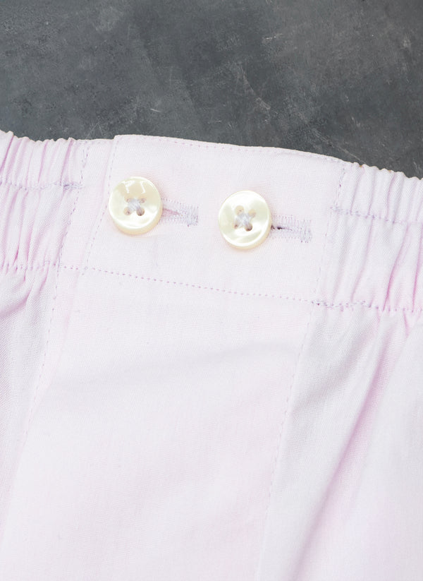 The Perfect Boxer Short in Light Pink Poplin Solid 2-button