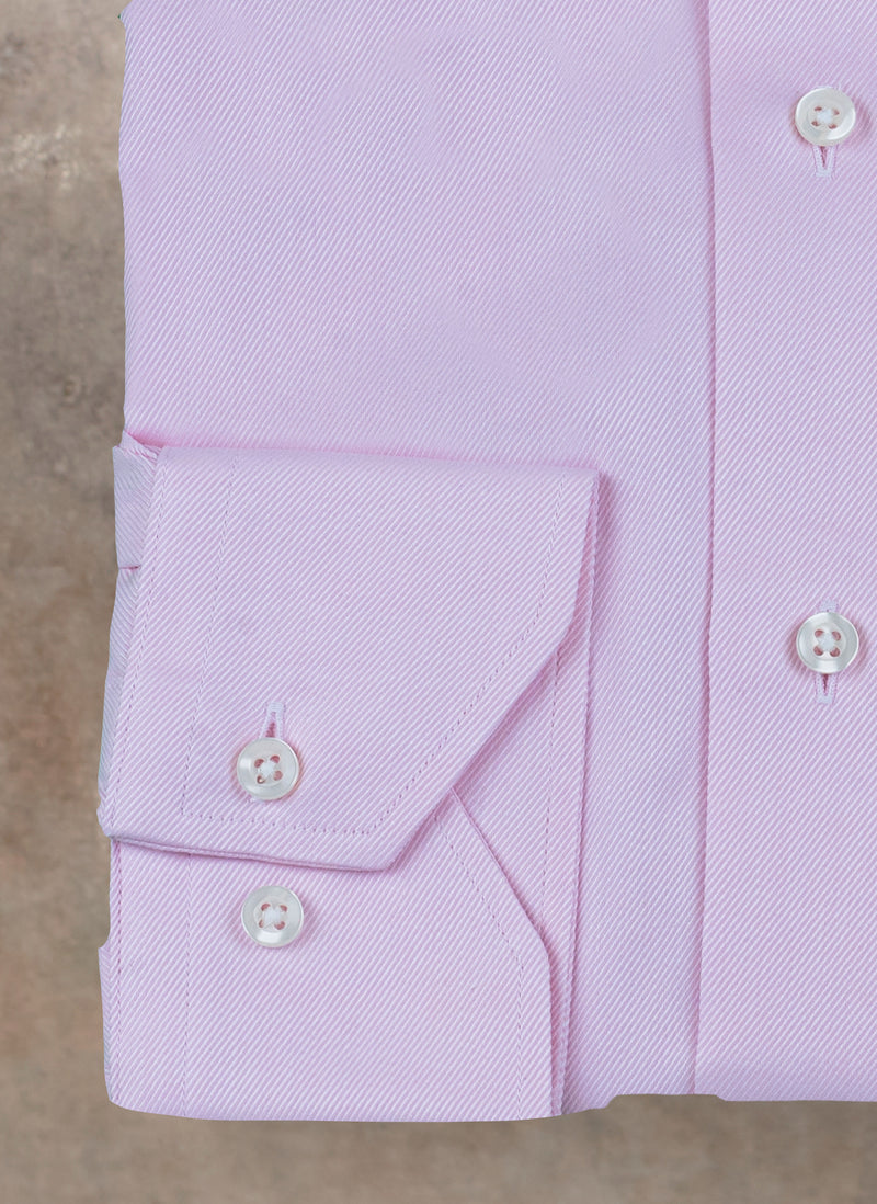 Maxwell in Solid Light Pink Twill Shirt