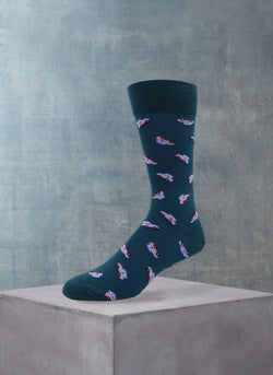 Taxis Sock in Teal