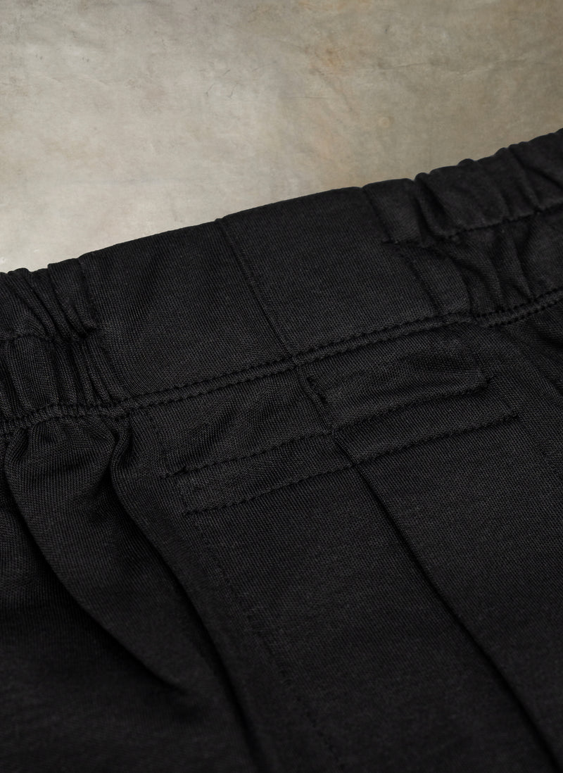 The Perfect Supima® Cotton Full Cut Knit Boxer in Black Solid