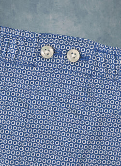 The Perfect 2-Button Knit Boxer in Navy Pattern