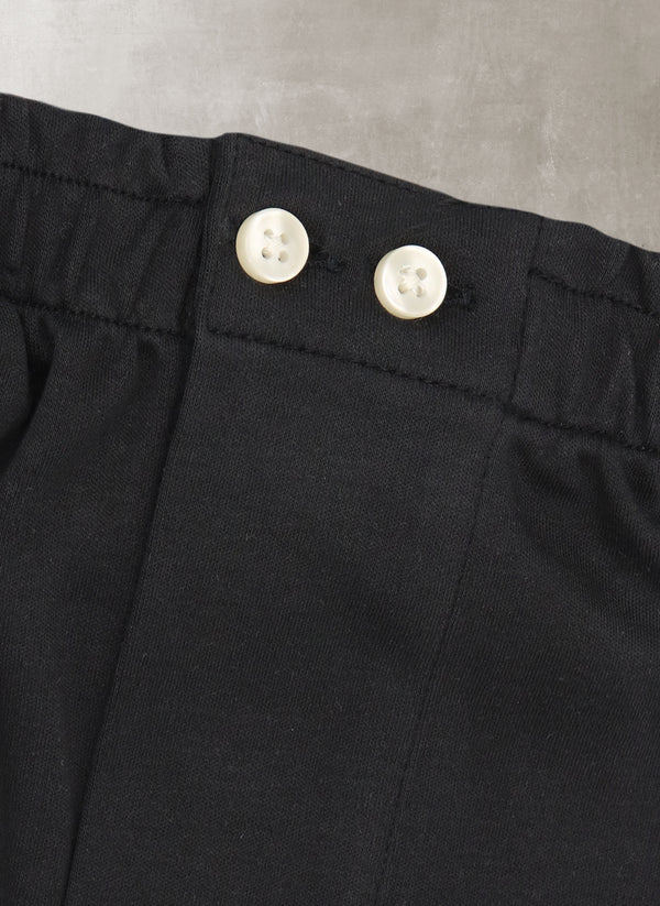 The Perfect Supima® Cotton 2-Button Knit Boxer in Black