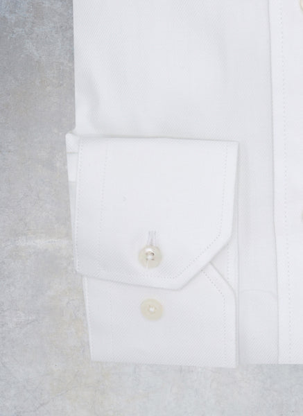 William Fullest Fit Shirt in White Twill – Lorenzo Uomo