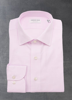 William Fullest Fit Shirt in Light Pink Check