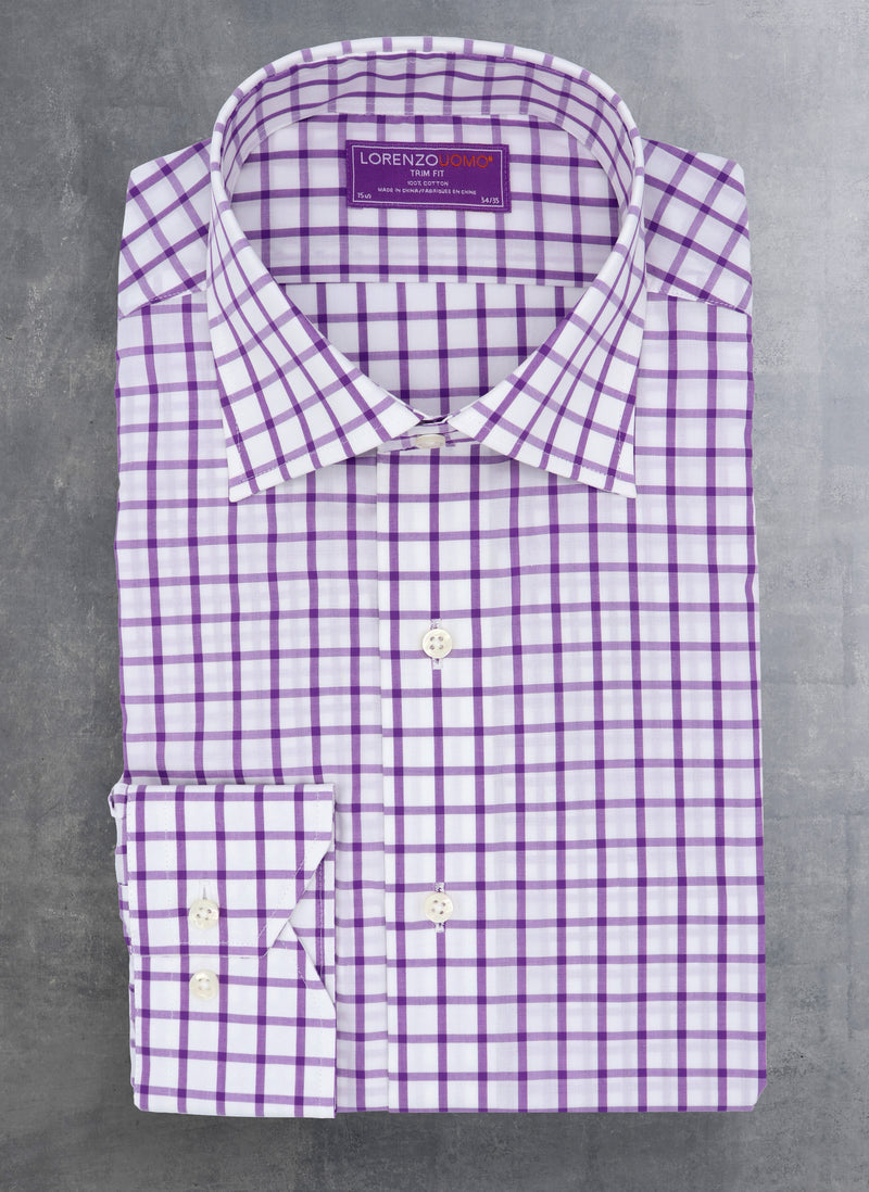 Maxwell in Purple Check Shirt – Lorenzo Uomo