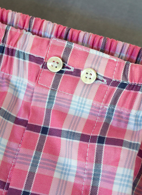 The Perfect Boxer Short in Pink and Turquoise Plaid – Lorenzo Uomo