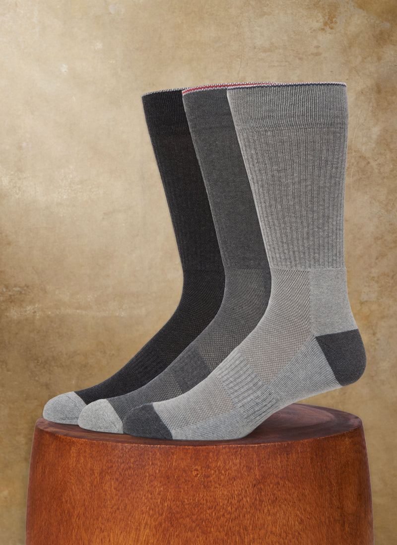 Buy LIFE Multi Mens Sports Half Terry Ankle Socks - Pack Of 3
