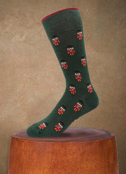 Nutcracker Sock in Green