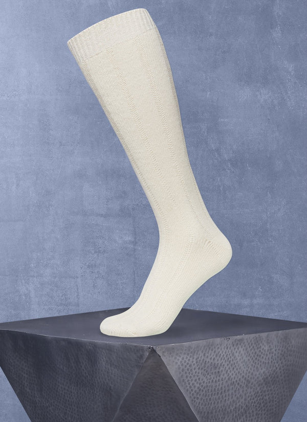 BRUBAKER Mens Or Womens Thick Cashmere Socks - 40% Cashmere, 48% Lambs