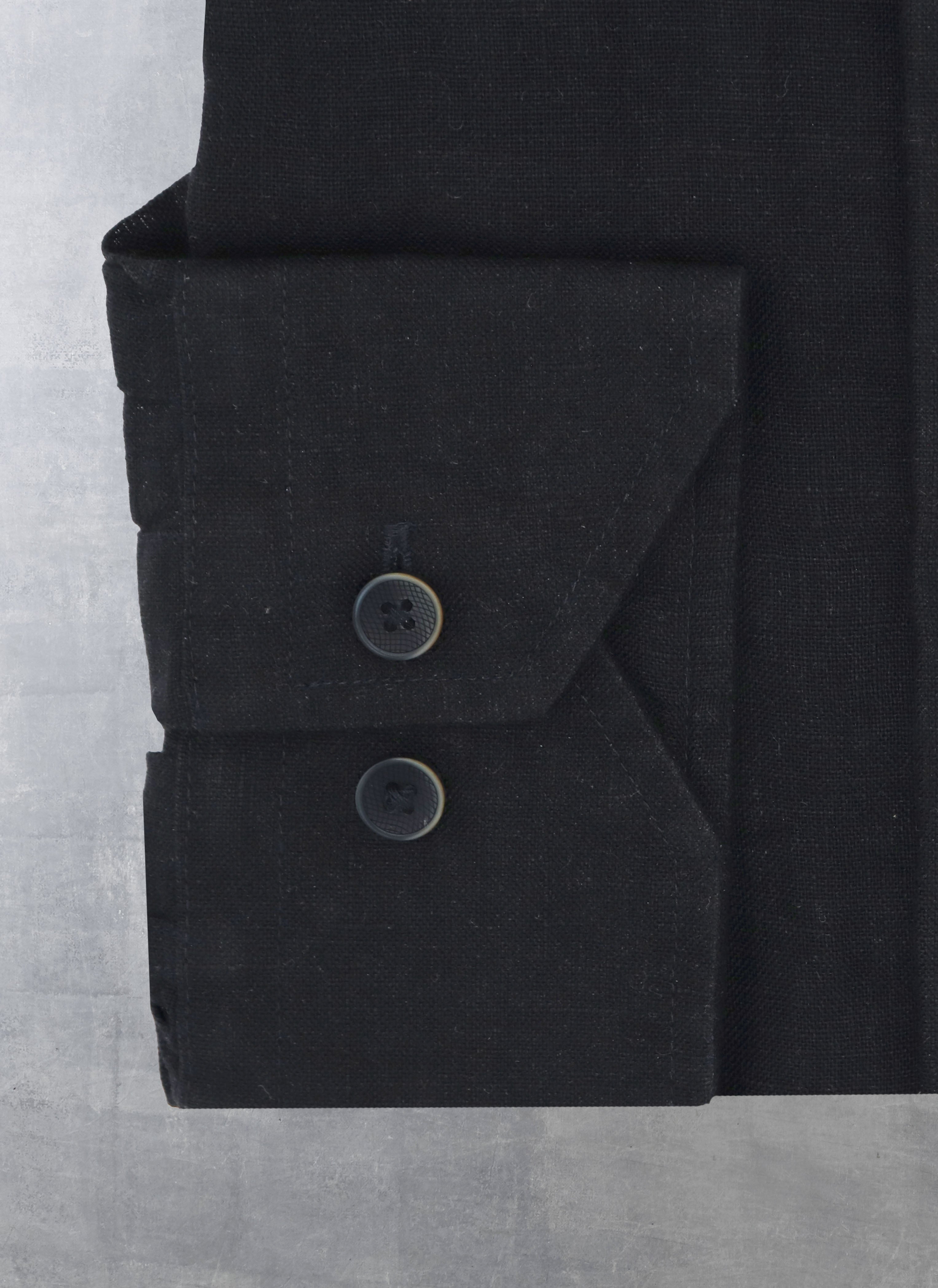 Alexander in Onyx Linen, Featuring Custom Roll-up Cuff – Lorenzo Uomo