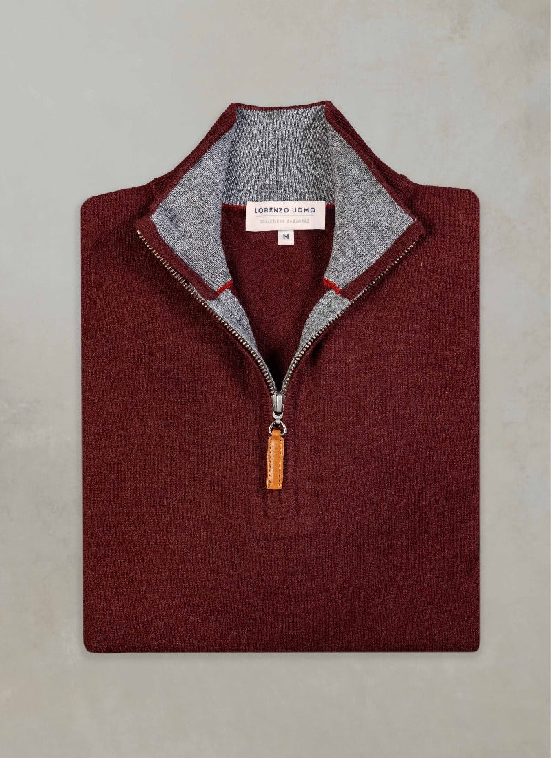 Cashmere Boutique: Men's 100% Pure Cashmere Zip Cardigan Jacket Style  Sweater (Color: Burgundy, Size: Medium) : : Clothing, Shoes &  Accessories
