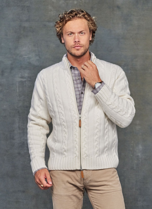 custom berber fleece zip up pullover for man 丨 Lezhou Garment