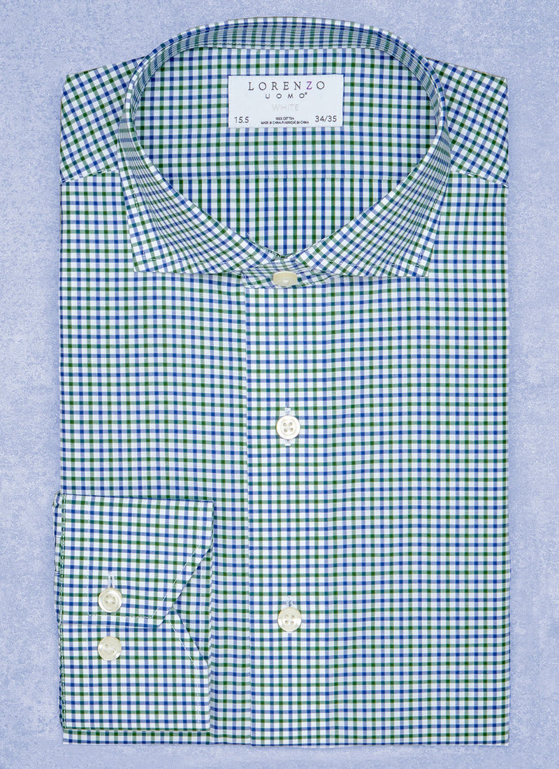A Gingham Shirt with a Little Green